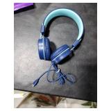 Bywulanda Upgrade USB Type C Kids Headphone for School, 94dB Safe Volume Limited, HD Stereo Sound, Foldable Lightweight On-Ear Headphones for Boys/Girls/Students/Tablet/Travel (Dark Blue)