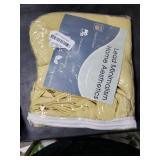 Yellow Linen Curtains 80 Inches Long for Bedroom Back Tab Light Filtering Privacy Sheer Yellow Curtains Modern Farmhouse Coastal Decor Cotton Textured Gauze Curtain 2 Panel Set 52x80