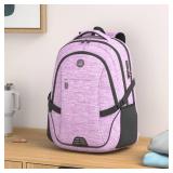 SHRRADOO Anti Theft Laptop Backpack Travel Backpacks with usb Charging Port for Women Men High School College Backpack Computer Bag Fits 17 Inch Laptop,Purple