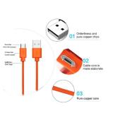 Replacement Fast Charging Charger Cable Power Cord Wire Compatible for Ring Enabled Video Doorbell (2020 Release) 2/3/3 Plus/4, Doorbell Pro/Plus and Camera Battery Charging Cable (3.3ft Orange)