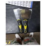 Smafixt Putty Knife Scraper Set, 2 4 Spackle Knife 2Pack, Stainless Steel Paint Scraper for Drywall Repairing and Clearing, Wallpaper Removal, Putty Applying, Plaster Scraping