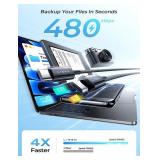 LISEN 2-Pack USB C to Micro USB Cable 3.3FT Nylon Braided, PS4 Controller Charger, Micro USB to USB C, 2.4A Charging&480Mbps Data Transmission, for Type C Wall Chargers/PS4/Xbox One/Old Kindle/Android