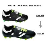Unique Sports Youth Lace Bands Soccer Cleat Lace Cover and Lace Protector, Black, Youth