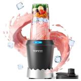 TOPZEE Personal Smoothie Blender - 1000W Single Serve Smoothie Maker with 24oz Portable Travel Cups, Ideal for Protein Shakes, Frozen Drinks, and Kitchen Use
