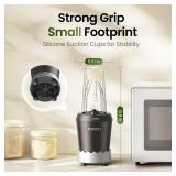 TOPZEE Personal Smoothie Blender - 1000W Single Serve Smoothie Maker with 24oz Portable Travel Cups, Ideal for Protein Shakes, Frozen Drinks, and Kitchen Use