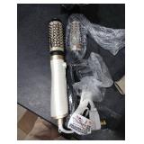 3 in 1 Rotating Hair Dryer Brush, Auto Rotating Blow Dryer Brush Spinning with 2 Brushes (2 & 1.5), Negative Ionic Brush Blow Dryer, Round Brush Blow Dryer Volumize Curling 100-120V