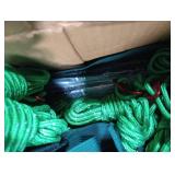 16 PCS Tree Stake Kits, 11.8 Inch Tree Stakes Supports Heavy Duty Leaning Young Tree Metal Staking for Straightening Tree Straps 13.12 Ft Ground Anchor Tree Rope Against Strong Wind Bad Weather Green