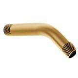 Moen Brushed Gold 6-Inch Shower Arm Shower Arm With 1/2-Inch IPS Connections, 10154BG