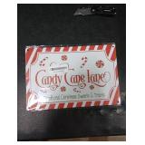 Candy Cane Lane Tin Sign