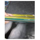 LaOficina Poly Clear Envelopes with Button String Snap Closure 1 Inch Gusset Top Opening Letter Size 5 Per Pack Assorted Color