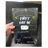 First Day Last Day of School Chalkboard Double Sided Sign - 12 x 7.9