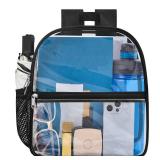 Oraben Clear Backpack for Stadium Events Clear Bag Small Stadium Backpack Waterproof 12x6x12 for Women Men Adult Concert Sports