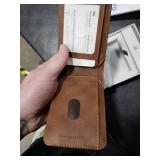 ESR Geo Wallet with Find My Functionality, RFID Blocking, Holds up to 11 Cards, Slim and Smart Wallet for Men, Replacement for AirTag Wallet Tracker(iOS Only, Not for Magsafe), Aged Leather