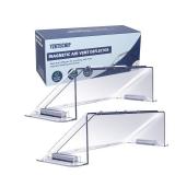 Strong Magnetic Air Vent Deflector for Vents, Sidewalls and Ceiling Registers,Adjustable Air & Heat Deflector,9-14Inches Wide-Heavy Duty Unbreakable Plastic with Powerful Magnets,2 Pack