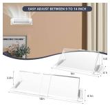Strong Magnetic Air Vent Deflector for Vents, Sidewalls and Ceiling Registers,Adjustable Air & Heat Deflector,9-14Inches Wide-Heavy Duty Unbreakable Plastic with Powerful Magnets,2 Pack