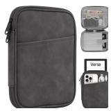 HoYiXi Universal Sleeve Bag for 6,6.8,7 Kindle Paperwhite/Colorsoft 2024-2012 Compatible with 6-6.8 All-New Kindle/Kobo/Tolino/Sony,6 EReader with Anti-Drop Protective Cover,Grey