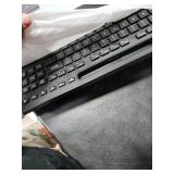 Wireless Keyboard and Mouse Combo - Full-Sized Ergonomic Keyboard with Wrist Rest, Phone Holder, Sleep Mode, Silent 2.4GHz Cordless Keyboard Mouse Combo for Computer, Laptop, PC, Mac, Windows -Trueque