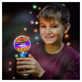 ArtCreativity Spinning Light Up Toy Wand Magic Ball with LED Lights, Sensory Spinner for Kids, Party Favors & Classroom Prizes, Autism-Friendly Gift