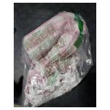 JIALE Gingham Tablecloth Rectangle Cotton Linen Fabric Checkered Table Cloth with Tassel Washable Wrinkle Free Buffalo Plaid Table Cover for Birthday Party Picnic Outdoor Kitchen Dining, Pink, 55x75