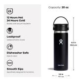 Hydro Flask Flex Sip Coffee Tumbler Insulated Stainless Steel, Non Spill, Leak Proof Travel Coffee Cup 20 Oz Surf Blue