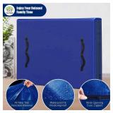 Cosy Family Mattress Bags for Moving with 8 Handles - 170GSM Extra-Thick Mattress Bag for Moving Supplies - Reusable Mattress Cover Protector Storage with Zipper - Queen Size - Blue