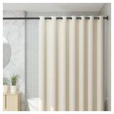CorkLatta Black Shower Curtain Rod 31 to 80 Inch,1 Inch Diameter Adjustable Spring Tension Stainless Steel Telescoping Rod,Easy Install,No Rust