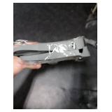 24 Silicone Sink Splash Guard - Kitchen Sink Accessories with Drip Tray, Sponge Holder & Soap Dish, 6° Slope Design for Easy Drainage, Foldable & Fasten Button for Secure Fit, Grey