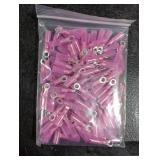 Sanuke 105Pcs 22-16 AWG - #10 Heat Shrink Ring Terminals 0.8mm Tinned Pure-Copper Marine Grade Waterproof Heat Shrink Wire Connectors Red