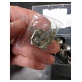 ZENGLU 20 Sets of 17mm Button for Sewing Metal Jeans, No-Sew Nailess Removable Metal Jeans Buttons Replacement Repair Combo Thread Rivets and Screwdrivers(Black Colours)