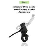 Brake Levers, Aluminium Alloy Waterproof Electric Bike Brake Handle Grip Brake Accessory