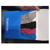 Sukeen Wide Headbands for Women, Instant Cooling Elastic Non-Slip Workout Headbands, Moisture-Wicking Sports Sweatbands for Gym, Yoga, Running, Fitness, 4 Pack, Black/Gray/Blue/Rose Red