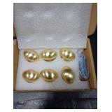 Goo-Ki Low Profile Brushed Brass Cabinet Knobs, Zinc Alloy for Drawer Knobs for Dresser Cupboard Wardrobe,6 Packed