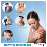 ATENTO Shoulder Rehab Pulley System with Foam Handles Arm Pulley with Multi-Anchor Door Strap for Physical Therapy Exercises Latex Resistance Bands for Assisting Rotator Cuff, AC Joint, Shoulder Pain