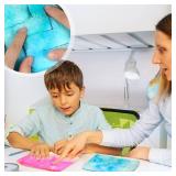 Frienda 2 Pack Marble Maze Mat Fidget Tactile Sensory Toys Stress Relief Toys Relief Anxiety Calming Mats for School Classroom Reduce Stress Anxiety Improve Focus(Vivid Style,8.7 x 6.3 Inch)