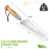 WORKPRO Garden Trowel with Wood Handle, Stainless Steel Narrow Hand Shovel, Multi- Use Flat Garden Trowel for Planting, Weeding, Transplanting, Digging, Small Weeding Knife for Gardening