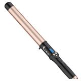 1 1/4 Inch Curling Wand Ceramic Long Barrel,1.25 Inch Curling Wand Iron for Long Hair,Dual Voltage Hair Curling Wand