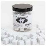60 Pieces Blank Dice Write on,16MM Six-Sided White Cubes with Smoothed Surface for Board Games,DIY Sticker,Math Activities,Building Blocks,Custom Making