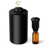 Waterless Essential Oil Diffuser Aromatherapy Scent Diffuser for Home Large Room, Bedroom, Car, Office, Desk, Battery Operated Mini Portable Air Freshener,4 Timers & 3 Mist Levels (Black)