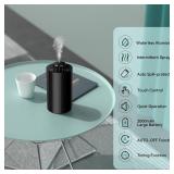 Waterless Essential Oil Diffuser Aromatherapy Scent Diffuser for Home Large Room, Bedroom, Car, Office, Desk, Battery Operated Mini Portable Air Freshener,4 Timers & 3 Mist Levels (Black)