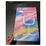 Lighted Makeup Mirror, 2600mAh Rechargeable 1x/10x Magnifying Vanity Mirror, 8.5 Height Adjustable Makeup Mirror with Lights 3 Color, 360° Rotation 2-Sided Light up Large Desk Mirror, Gifts for Women