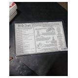 Tot Talk U.S. Constitution Educational Placemat for Kids Made in USA Durable, Double-Sided, Learning Placemat About Amendments & U.S. Government Branches Waterproof, Wipeable, 17.5 x 11.5