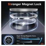 TOCOL for iPhone 16 Pro Max Case, Compatible with Magsafe, Full Camera Protection, Drop Protection, Magnetic Translucent Matte Back Bumper Phone Case for 16 Pro Max 6.9-Inch (Black)