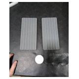 NiuYichee 2 PCS Water Absorbent Diatomite Coasters Rectangle, Grooved Design, Water Absorbing Stone Used for Hand Soaps & Plants & toiletries in The Modern Home