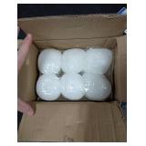 Stonebriar Unscented White Tall Pillar Candles, 35 Hour Burning Candle Pillars, Perfect for Decor, Weddings, Emergencies 3 X 4, 6 count