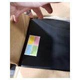 Black 24-Pack Desk Dividers for Students, Waterproof Durable Plastic Study Carrel Dividers, Easy to Clean, Privacy Classroom Shield Folder Boards for Student Desk