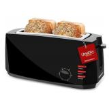 Elite Gourmet ECT4829B New 4-slice Long Slot Cool-touch Toaster (black)