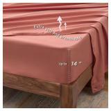 Bedsure Dusty Pink King Comforter Set - 7 Pieces Floral Bedding Sets, King Bed in a Bag with Reversible Botanical Flowers Comforter, Sheets, Pillowcases & Shams