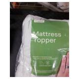 Ultra Soft Full Size Mattress Topper - Viscose Made from Bamboo Pillow Top Mattress Pad for Back Pain Relief - Naturally Cooling for Hot Sleepers, Green