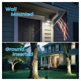 VOLISUN Solar Spotlight Outdoor, IP67 Waterproof Solar Landscape Spot Lights Uplights for Yard Garden Pathway - 8 Pack (Cool White) 27 LED 3 Lighting Modes