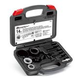 Powerbuilt Power Steering and Alternator Pulley Remove and Install Tool Set, Replace Vehicle Steering Pump, Car Repair Tools, Storage Case - 648605